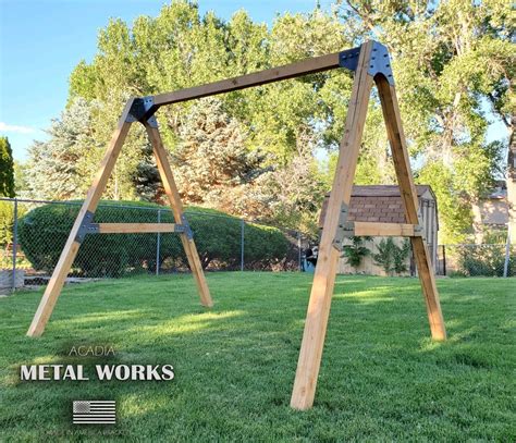 swing metal bracket|brackets for wood swing set.